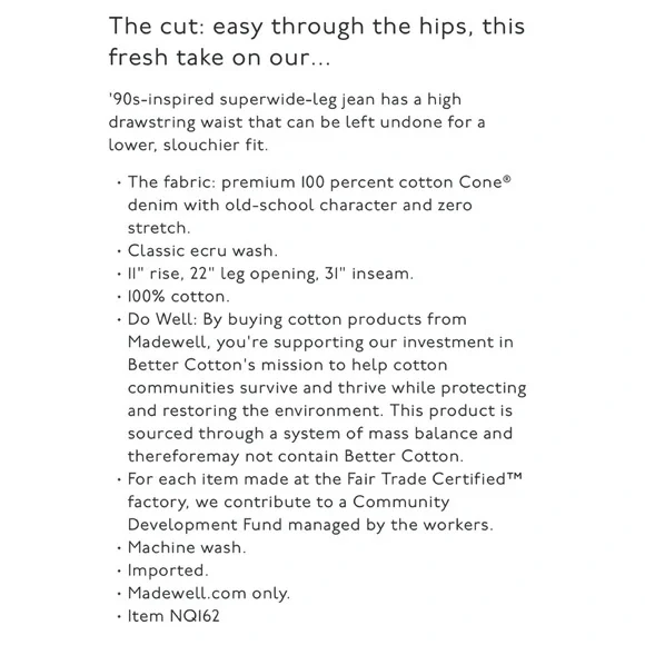 Madewell Superwide-Leg Jeans: Drawstring Edition - Picture 7 of 7